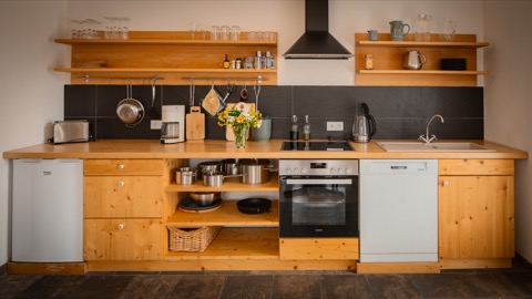 Brandenburg » Prignitz » Wittstock » Dossow: Weidenhof Simon » Wittstock Ferienwohnung » Clara » Küche 